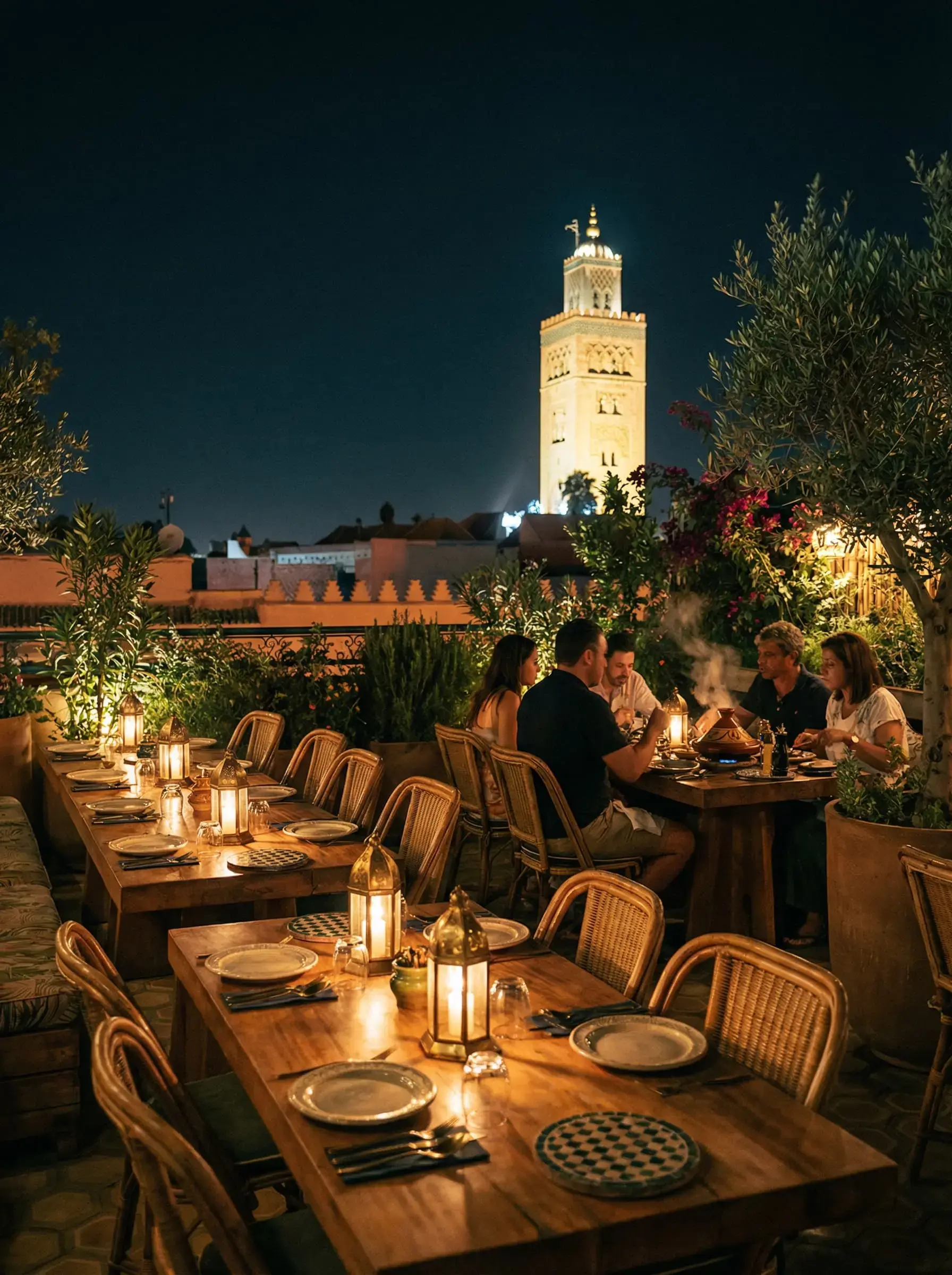 Rooftop dining